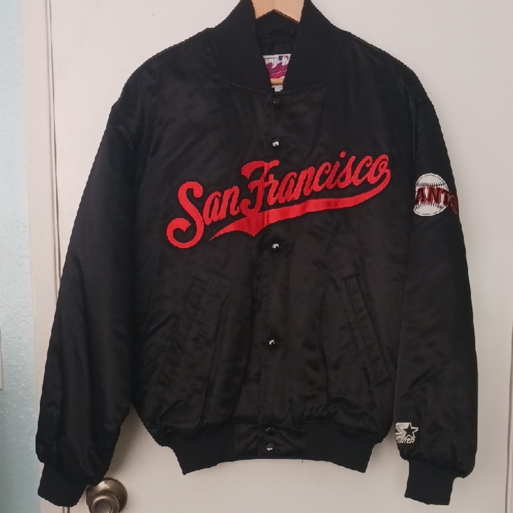 San FRANCISCO GIANTS STARTER JACKET VINTAGE SIZE SMALL